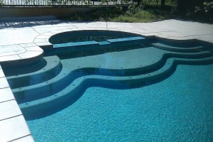 Concrete Pool & Spar Coping & Textured Concrete Pool Deck