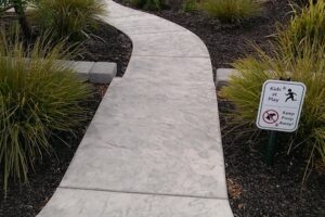 Stamped / Textured Concrete Walkway